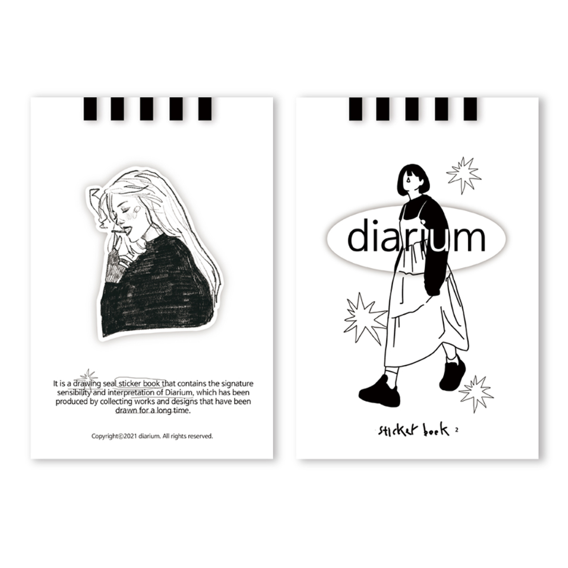 diarium draw sticker book 2
